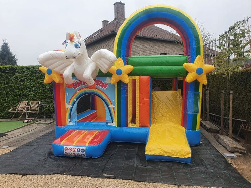 Eenhoorn mini park indoor lager dan 3,5 m Springkastelen Indoor - lager dan 3,5m Jumperke