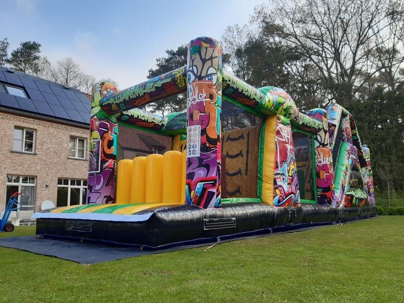 Graffiti run 14m Hindernisbanen 2 delen Jumperke