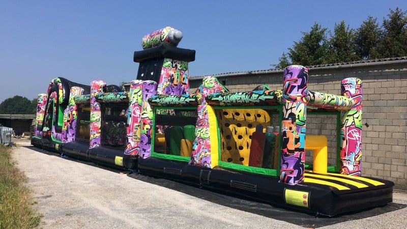 Graffiti run 21m Hindernisbanen 3 delen Jumperke