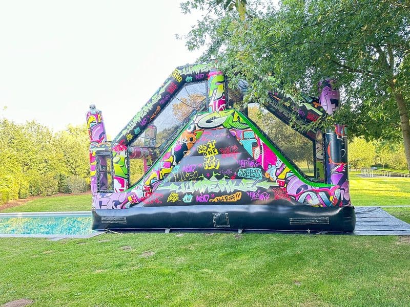 Graffiti run deel 18 glijbaan Hindernisbanen 1 deel Jumperke