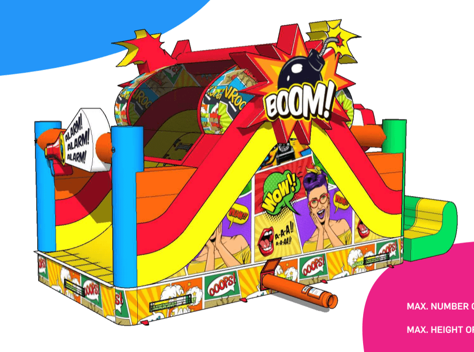 Comic run deel 2 glijbaan L Hindernisbanen 1 deel Jumperke