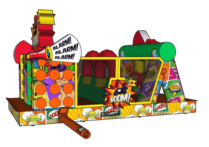 Comic run deel 3 multiplay Hindernisbanen 1 deel Jumperke