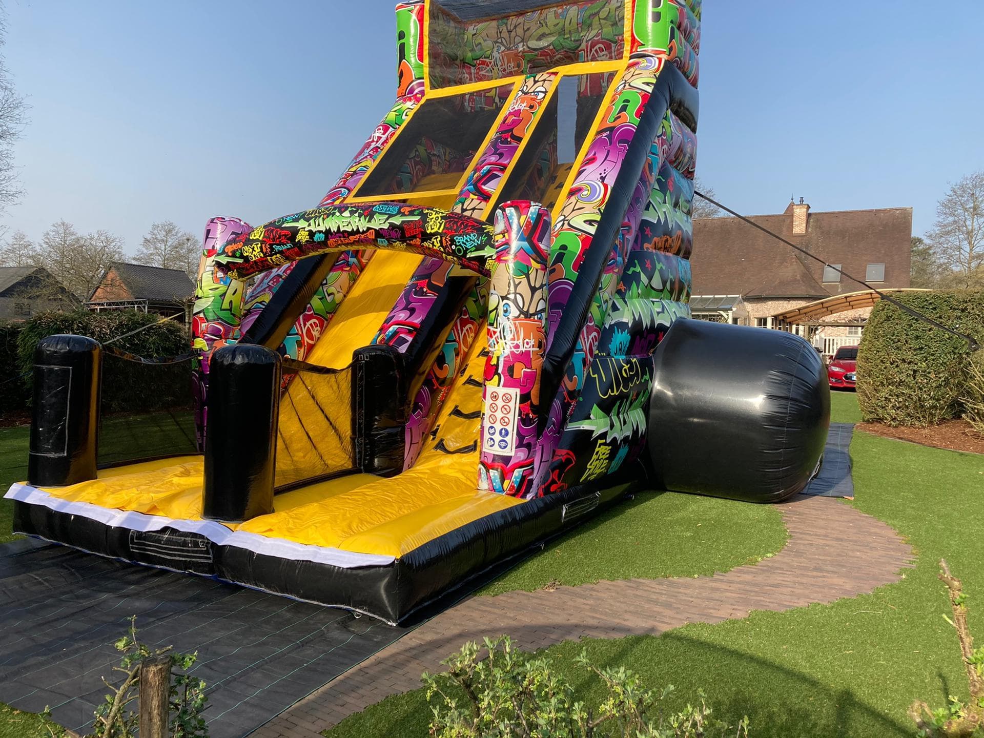 Graffiti run deel 13 XXL slide Hindernisbanen 1 deel Jumperke